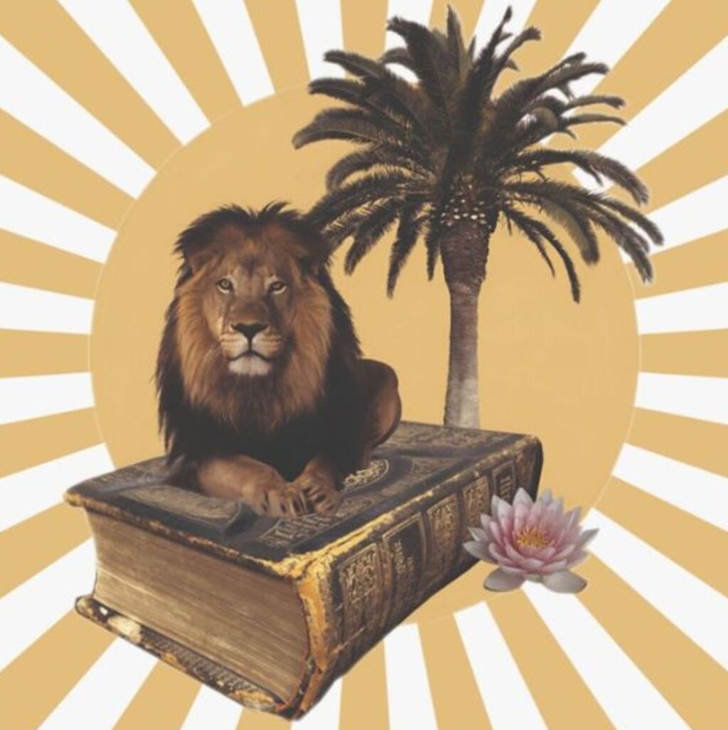 An image of framed Book Beast poster by LinTu.studio