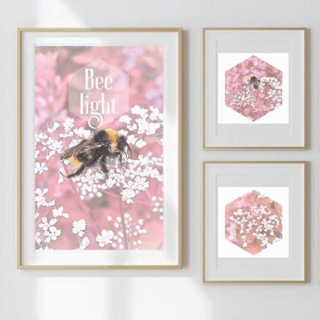 Bee Light printable art ideas by LinTu.studio