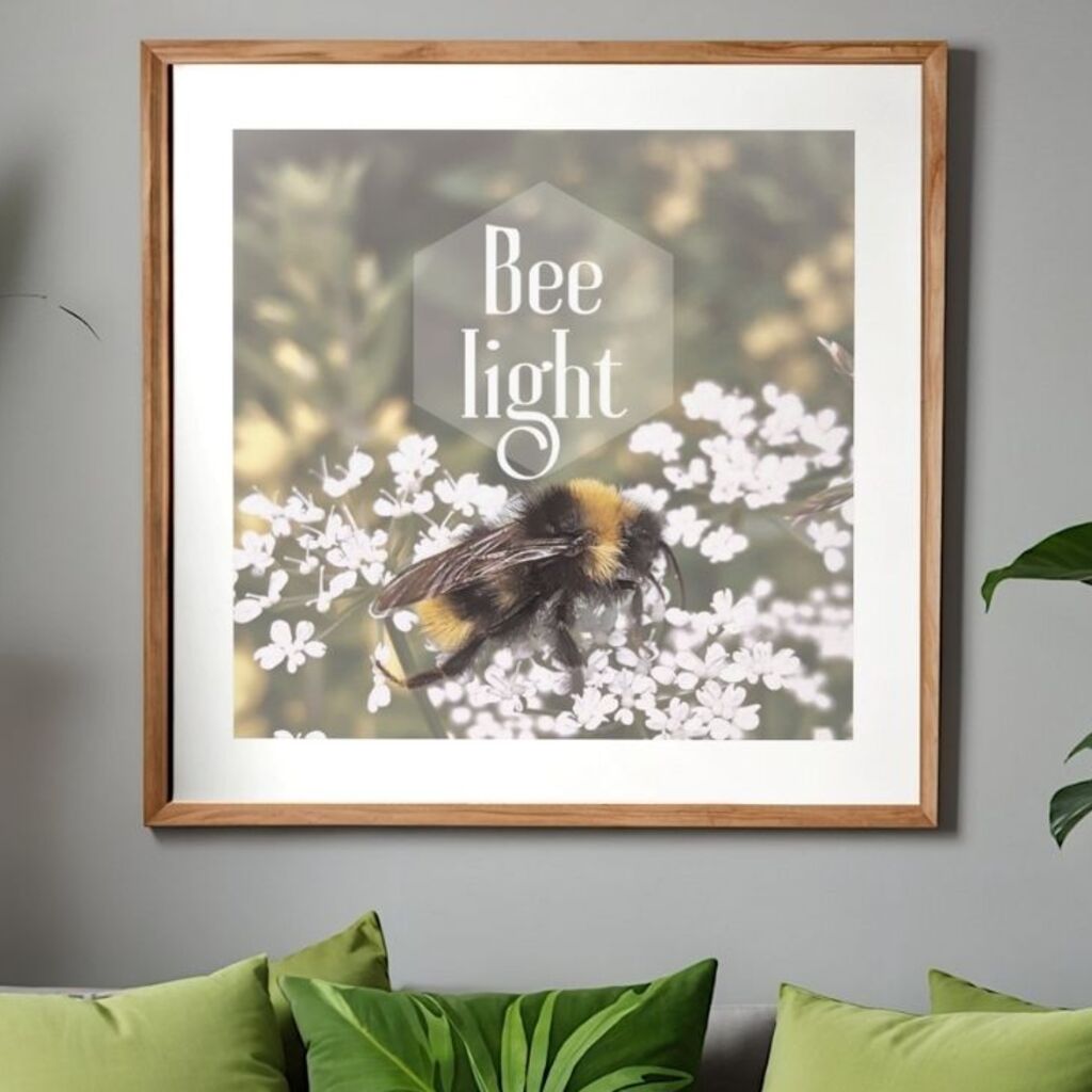 Bee Light printable art ideas by LinTu.studio