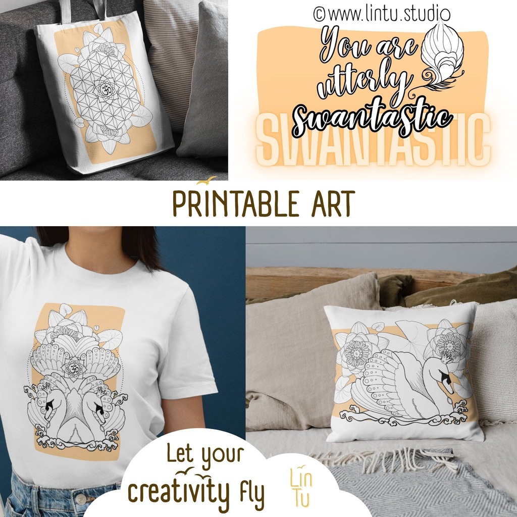 Swantastic art set with CMYK profile by www.LinTu.studio