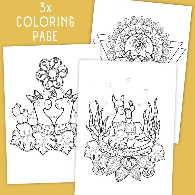 Stay Llamazing coloring pages