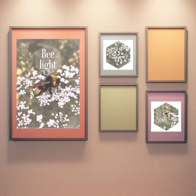 Bee Light wall art