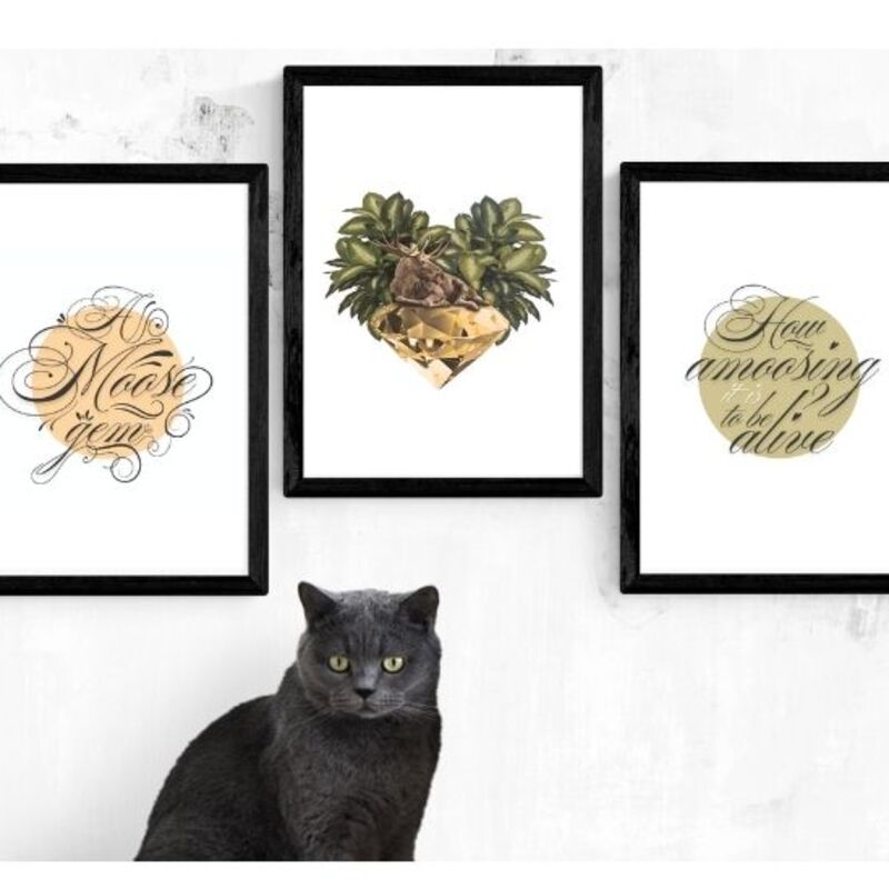 Art gem set of 3
