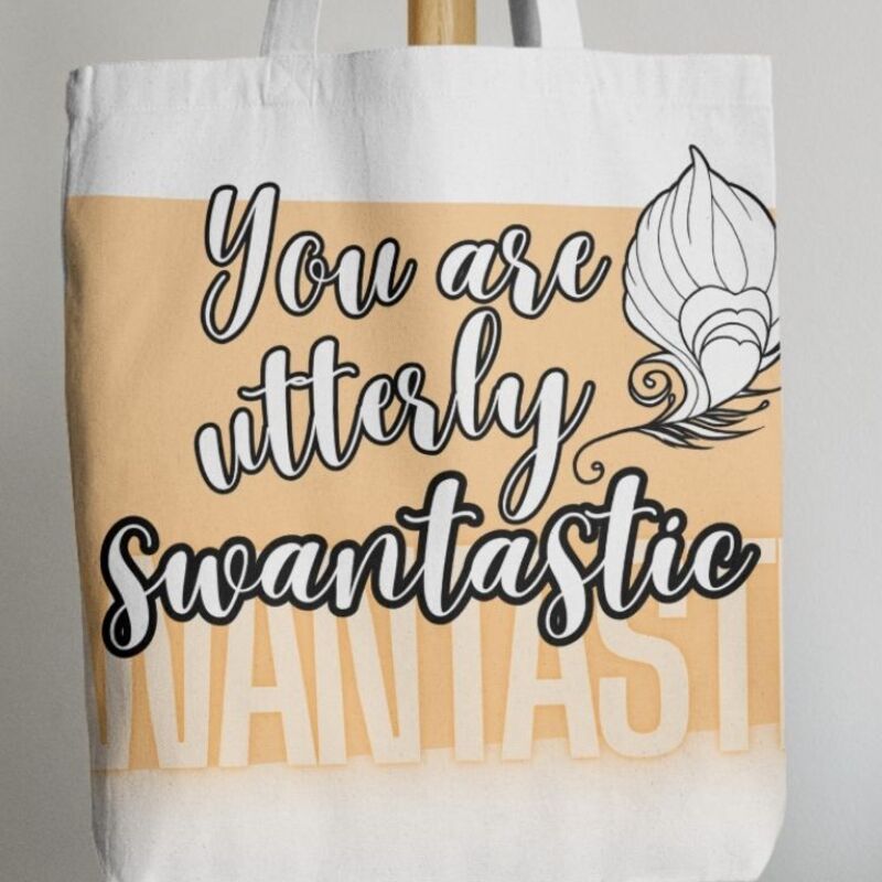 Swantastic tote bag