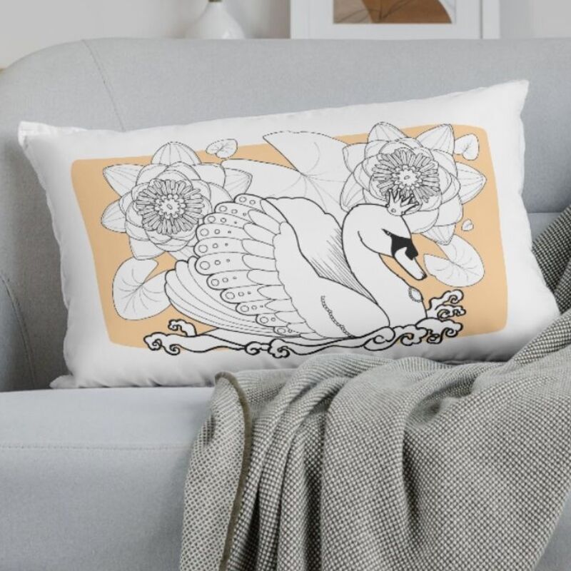 Swantastic cushion cover