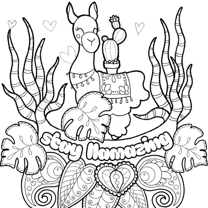 Hand-drawn coloring art