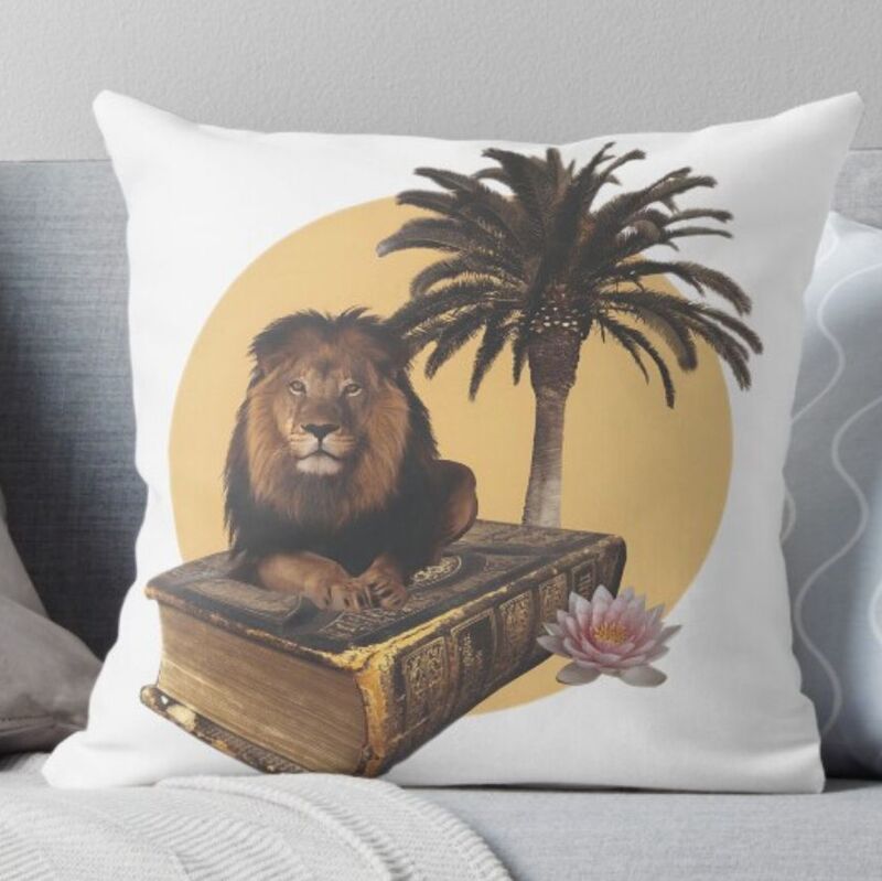 Book Beast cushion cover